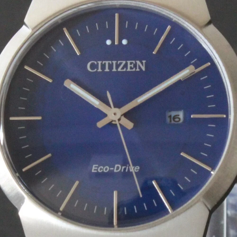Citizen Eco-Drive Women's Silver Tone Watch Blue Dial 32MM Watch
